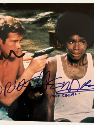 Roger Moore and Gloria Hendry