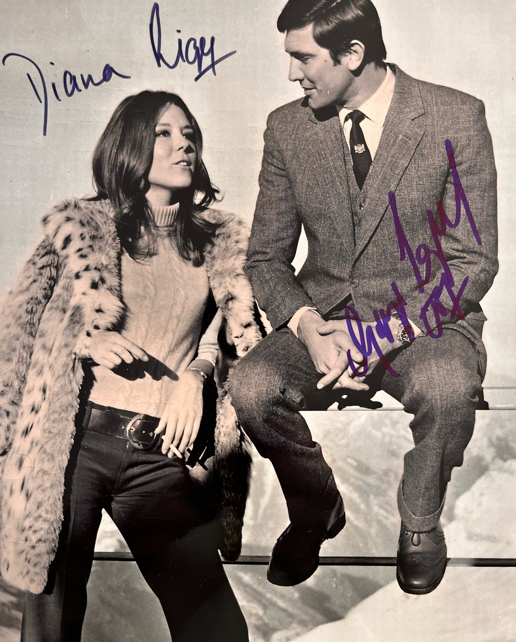 George Lazenby and Diana Rigg
