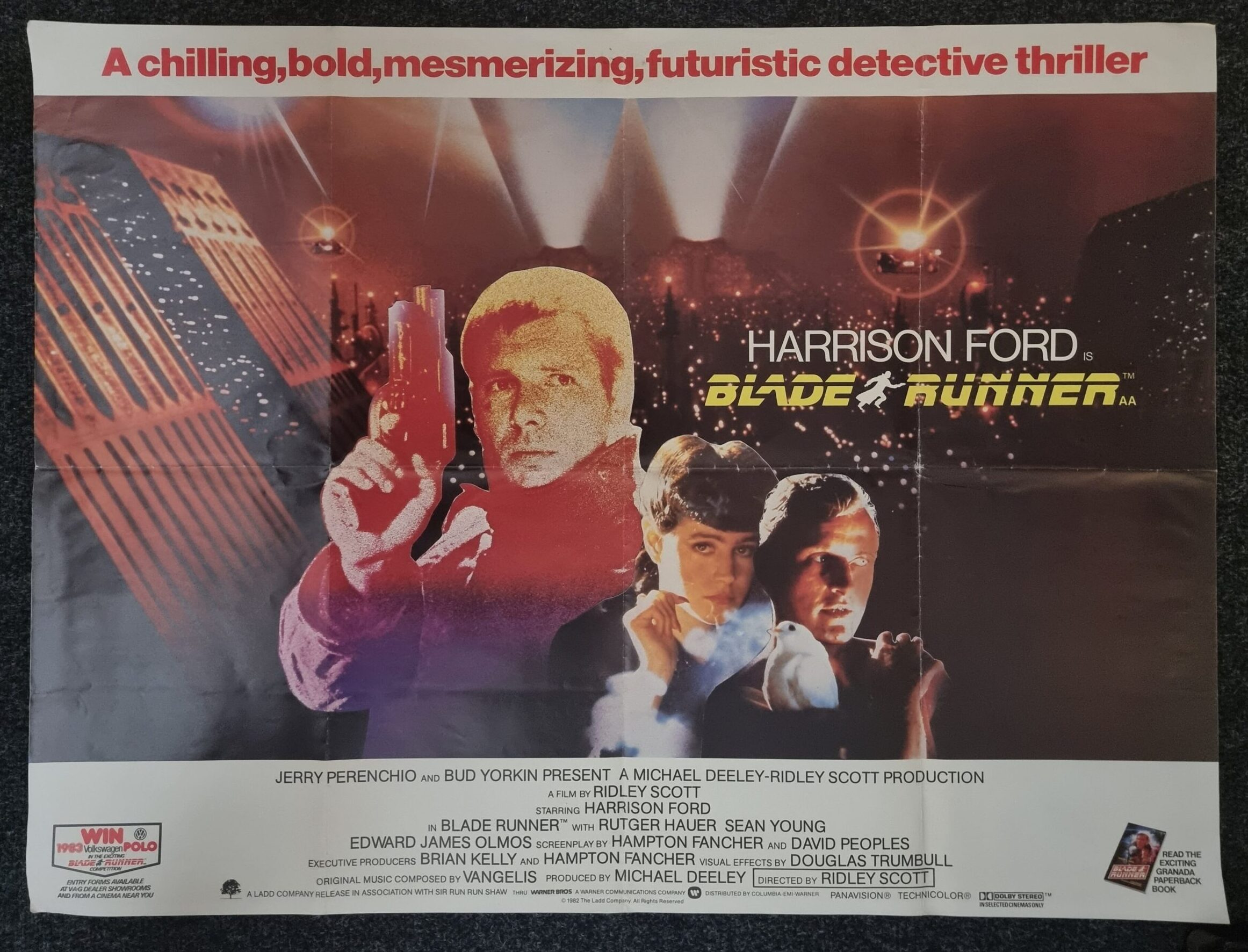 Blade Runner UK Quad Vintage Movie Art